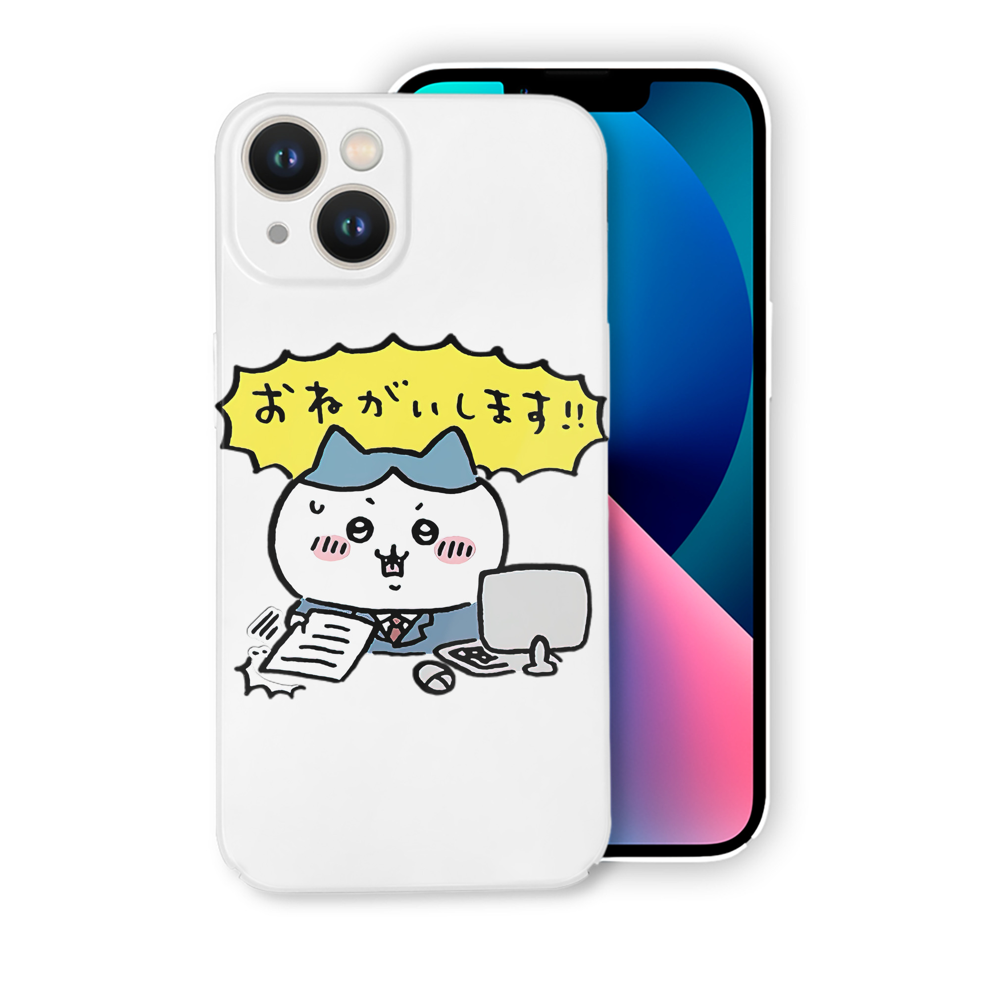 （画像用） ちいかわ ハチワレ Chii-kawa hachiware 【iPhone 14シリーズ対応】ハードケース